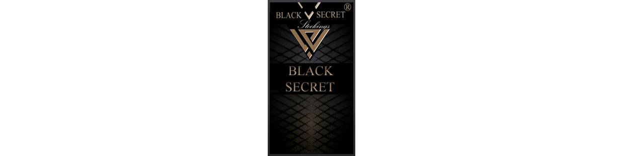 Black Secret collection - open crotch tights and elegant hold ups.